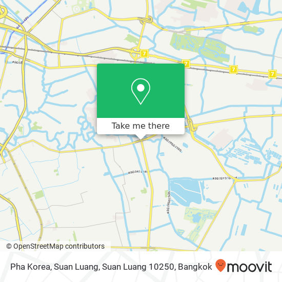 Pha Korea, Suan Luang, Suan Luang 10250 map