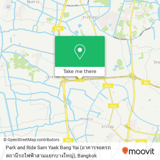 Park and Ride Sam Yaek Bang Yai (อาคารจอดรถสถานีรถไฟฟ้าสามแยกบางใหญ่) map