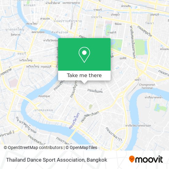 Thailand Dance Sport Association map