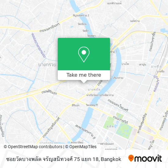 ซอยวัดบางพลัด จรัญสนิทวงศ์ 75 แยก 18 map