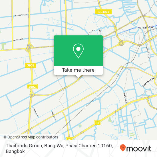 Thaifoods Group, Bang Wa, Phasi Charoen 10160 map