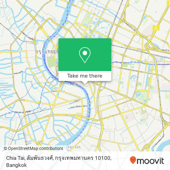 Chia Tai, สัมพันธวงศ์, กรุงเทพมหานคร 10100 map