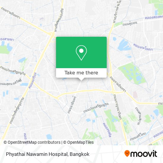 Phyathai Nawamin Hospital map