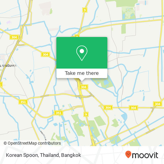 Korean Spoon, Thailand map