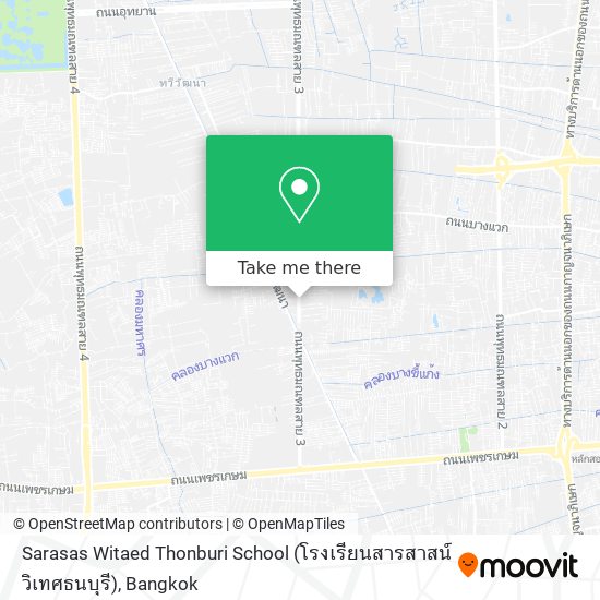 Sarasas Witaed Thonburi School (โรงเรียนสารสาสน์วิเทศธนบุรี) map