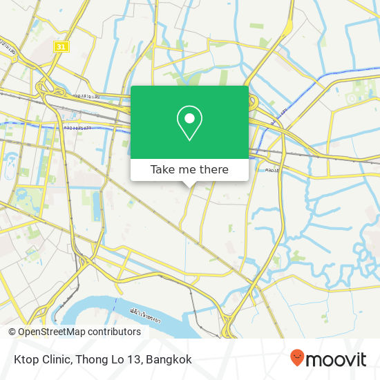 Ktop Clinic, Thong Lo 13 map