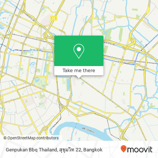 Genpukan Bbq Thailand, สุขุมวิท 22 map