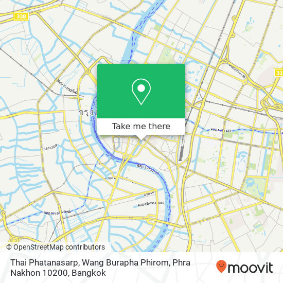 Thai Phatanasarp, Wang Burapha Phirom, Phra Nakhon 10200 map