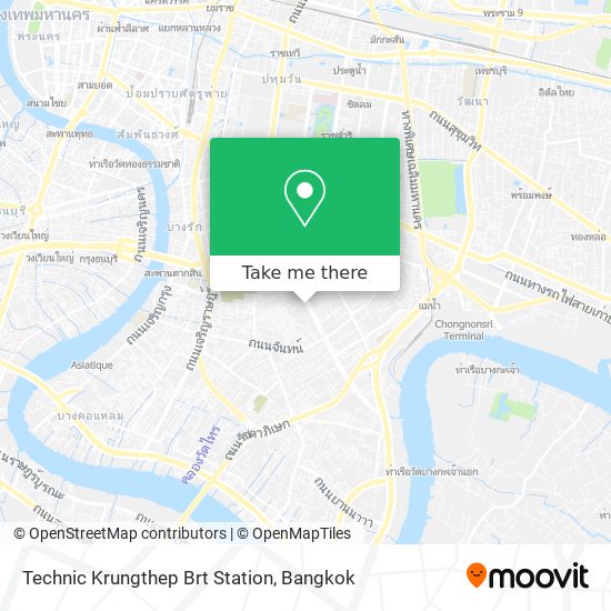 Technic Krungthep Brt Station map