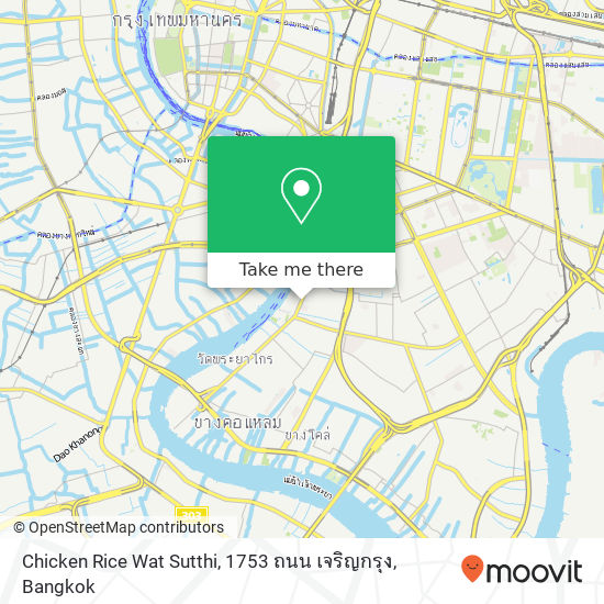 Chicken Rice Wat Sutthi, 1753 ถนน เจริญกรุง map