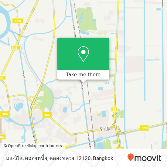 แล-วิไล, คลองหนึ่ง, คลองหลวง 12120 map