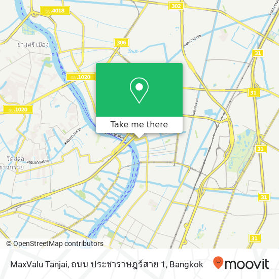 MaxValu Tanjai, ถนน ประชาราษฎร์สาย 1 map
