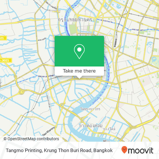 Tangmo Printing, Krung Thon Buri Road map