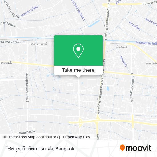 โชคบุญนำพัฒนาขนส่ง map