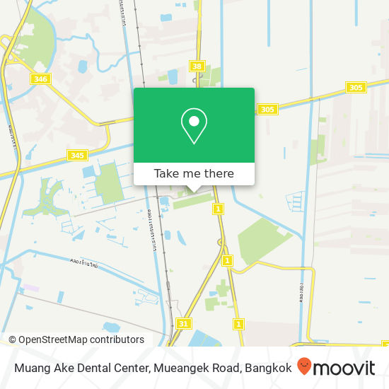 Muang Ake Dental Center, Mueangek Road map