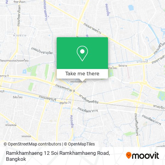 Ramkhamhaeng 12 Soi Ramkhamhaeng Road map