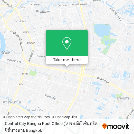 Central City Bangna Post Office (ไปรษณีย์ เซ็นทรัลซิตี้บางนา) map