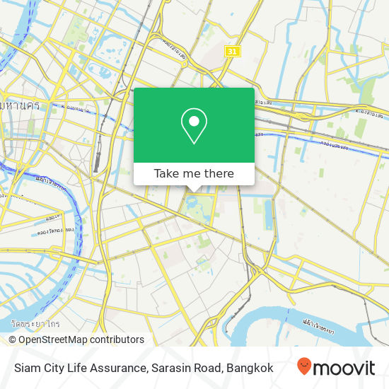 Siam City Life Assurance, Sarasin Road map