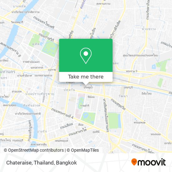 Chateraise, Thailand map