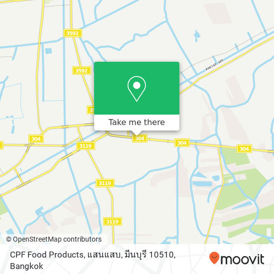 CPF Food Products, แสนแสบ, มีนบุรี 10510 map