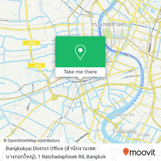 Bangkokyai District Office (สำนักงานเขตบางกอกใหญ่), 1 Ratchadaphisek Rd map