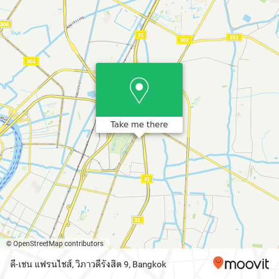 ดี-เชน แฟรนไชส์, วิภาวดีรังสิต 9 map