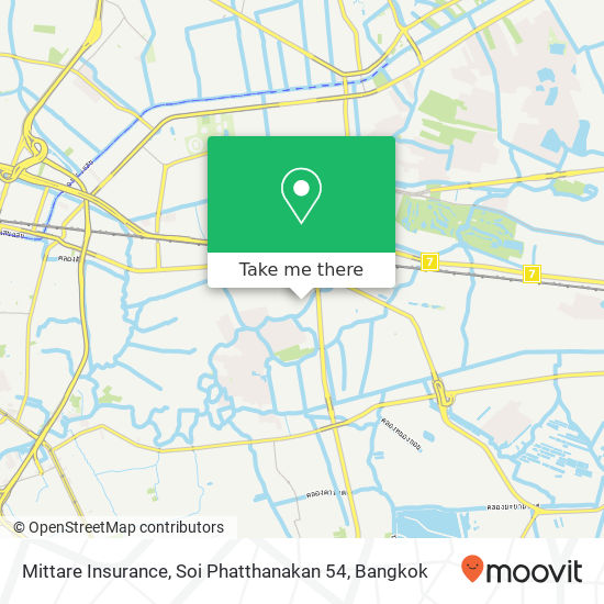 Mittare Insurance, Soi Phatthanakan 54 map