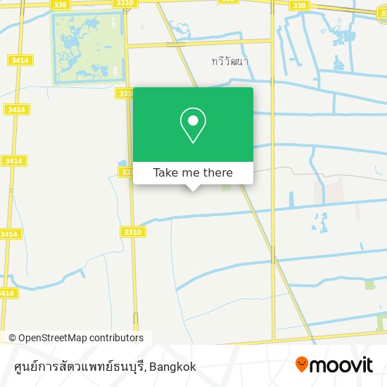 ศูนย์การสัตวแพทย์ธนบุรี map