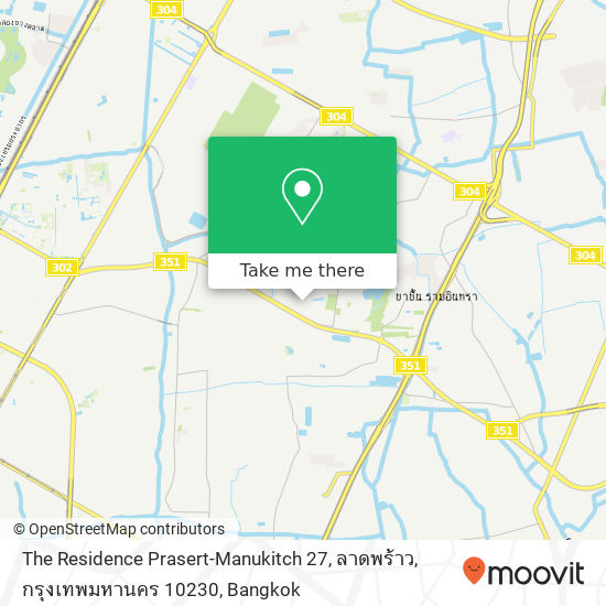 The Residence Prasert-Manukitch 27, ลาดพร้าว, กรุงเทพมหานคร 10230 map