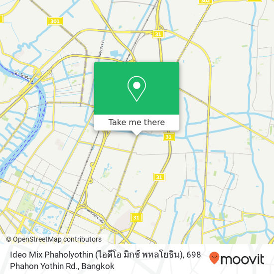 Ideo Mix Phaholyothin (ไอดีโอ มิกซ์ พหลโยธิน), 698 Phahon Yothin Rd. map