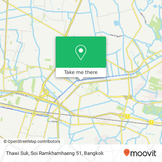 Thawi Suk, Soi Ramkhamhaeng 51 map