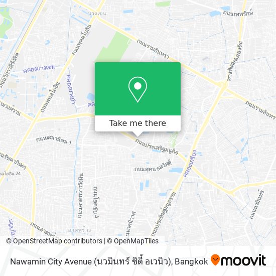 Nawamin City Avenue (นวมินทร์ ซิตี้ อเวนิว) map