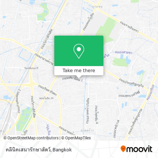 คลินิคเสนารักษาสัตว์ map