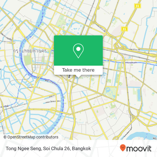 Tong Ngee Seng, Soi Chula 26 map