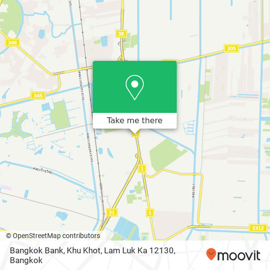Bangkok Bank, Khu Khot, Lam Luk Ka 12130 map