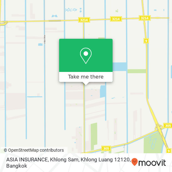 ASIA INSURANCE, Khlong Sam, Khlong Luang 12120 map