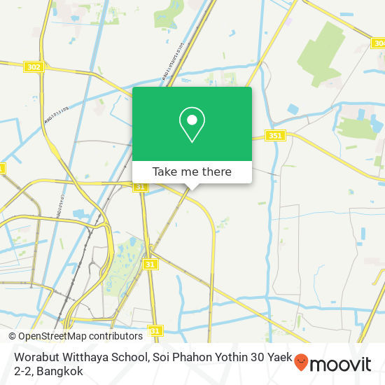 Worabut Witthaya School, Soi Phahon Yothin 30 Yaek 2-2 map