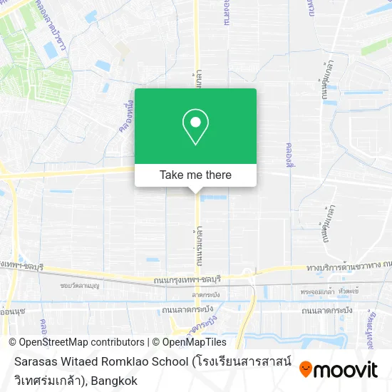 Sarasas Witaed Romklao School (โรงเรียนสารสาสน์วิเทศร่มเกล้า) map
