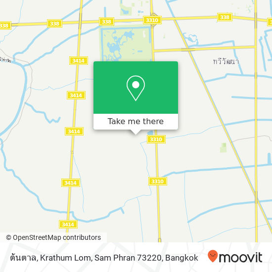 ต้นตาล, Krathum Lom, Sam Phran 73220 map