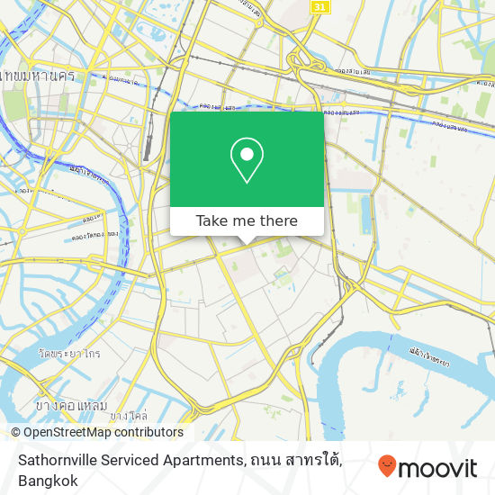 Sathornville Serviced Apartments, ถนน สาทรใต้ map