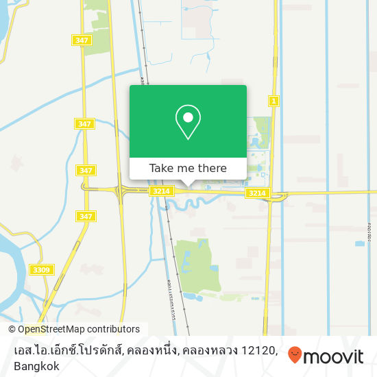 เอส.ไอ.เอ็กซ์.โปรดักส์, คลองหนึ่ง, คลองหลวง 12120 map