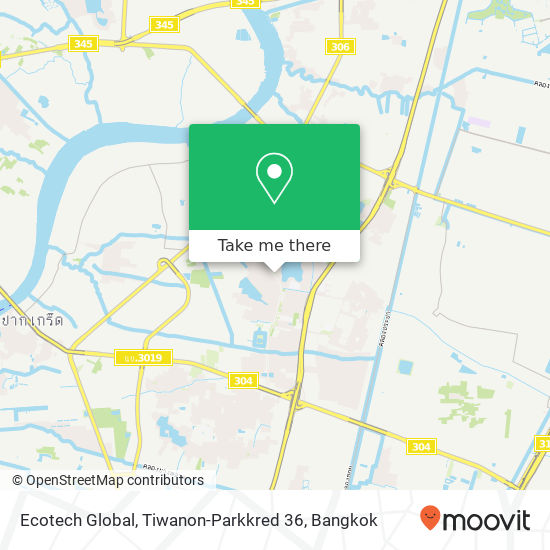 Ecotech Global, Tiwanon-Parkkred 36 map