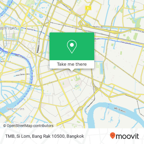 TMB, Si Lom, Bang Rak 10500 map