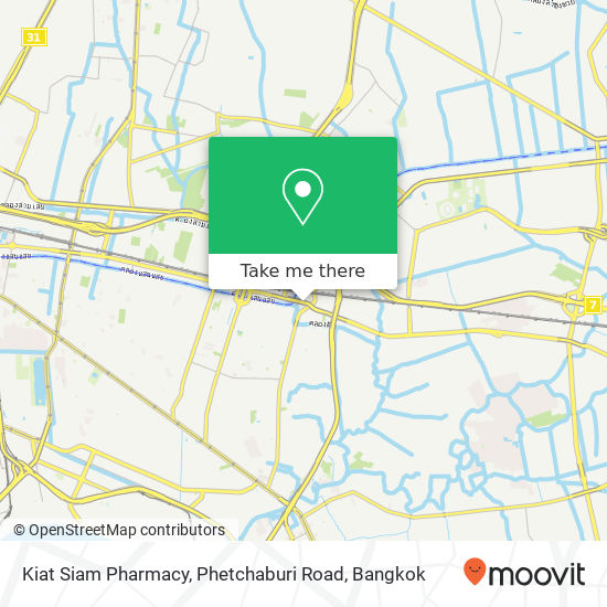 Kiat Siam Pharmacy, Phetchaburi Road map