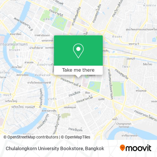 Chulalongkorn University Bookstore map