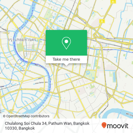 Chulalong Soi Chula 34, Pathum Wan, Bangkok 10330 map