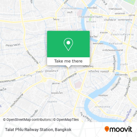 Talat Phlu Railway Station map