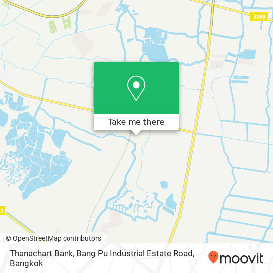 Thanachart Bank, Bang Pu Industrial Estate Road map