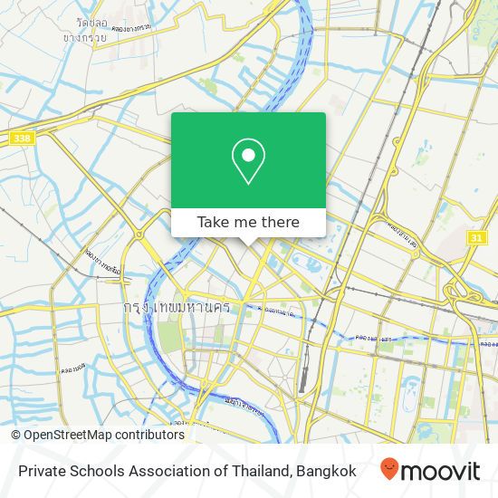 Private Schools Association of Thailand map