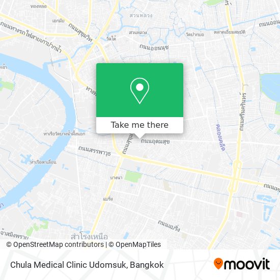 Chula Medical Clinic Udomsuk map